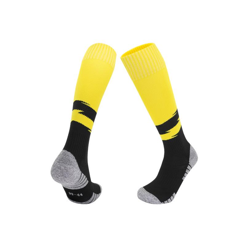 

Professional Non-Slip Long Sports Socks for Football, Ice Hockey, Baseball - Breathable & Shock Absorbing Small 28-33 жёлтый