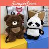 Cartoon Plush Bear Backpack With Soft Fabric For Casual Travel And Day Trips