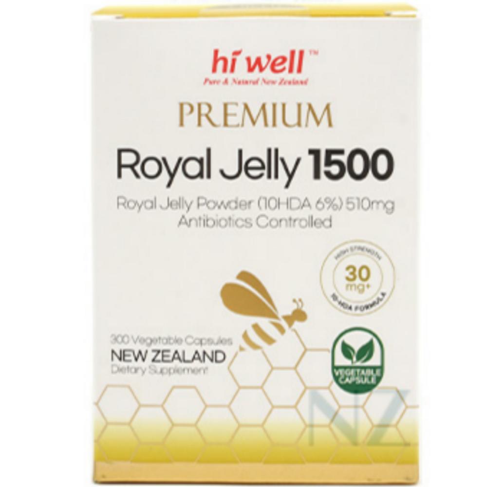 Healthy Core New Zealand Hiwell Royal Jelly 1500 300 Tablets 1 pcs (Premium 1 pcs)