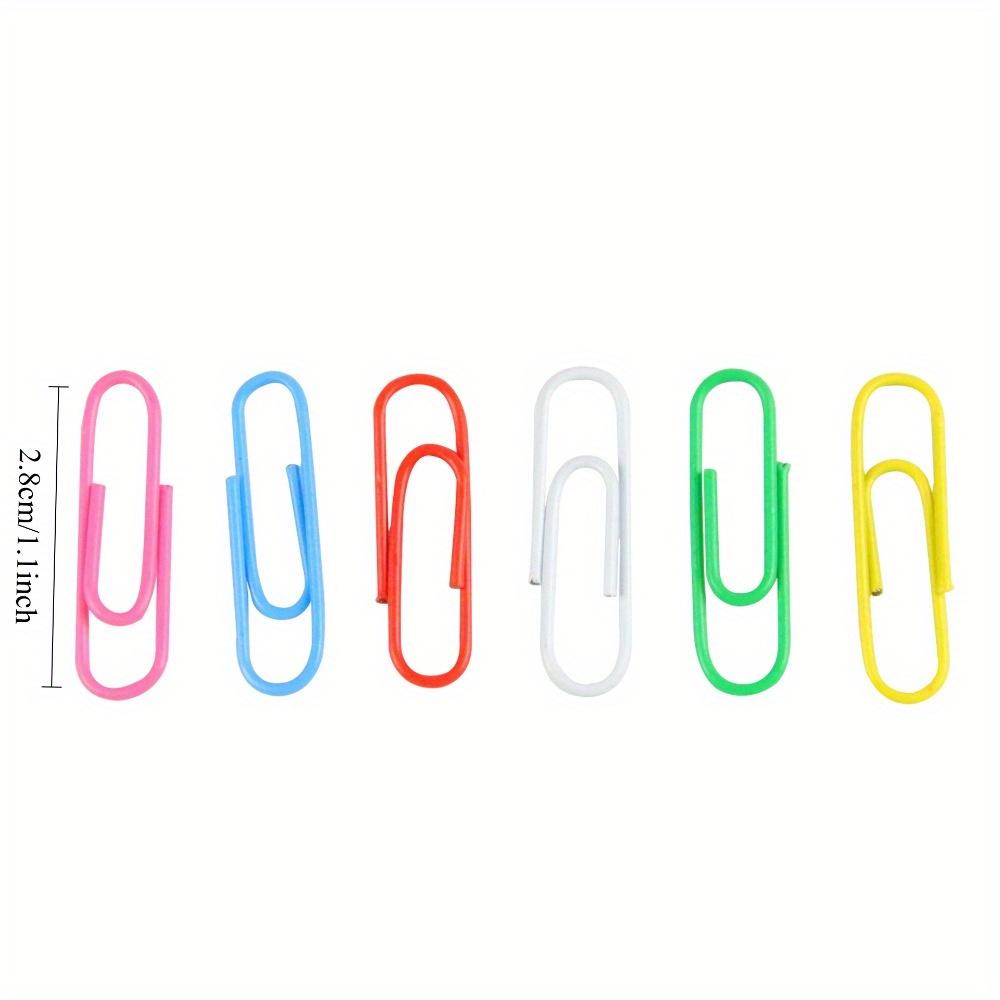 70pcs Colorful Paper Clips With Storage Box - Business Gift Stationery Supplies Metal  Learning Office Materials Invoice Clip
