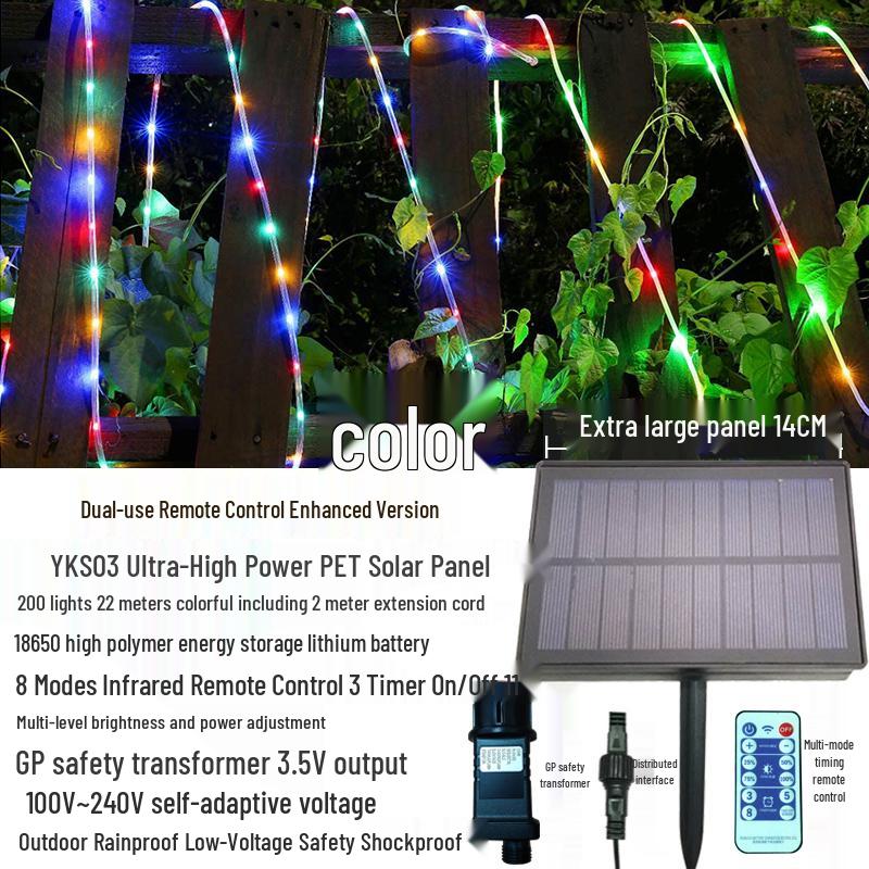 Solar LED Waterproof Christmas Fairy String Lights for Outdoor Decoration