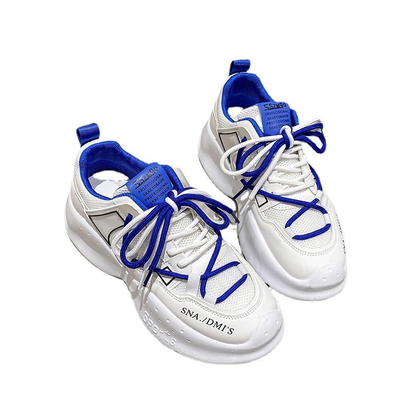 Sports Shoes Women's 2024 Spring and Summer New Trend Thick Soled Anti-Slip Wear-resisting Breathable Comfortable Sneakers
