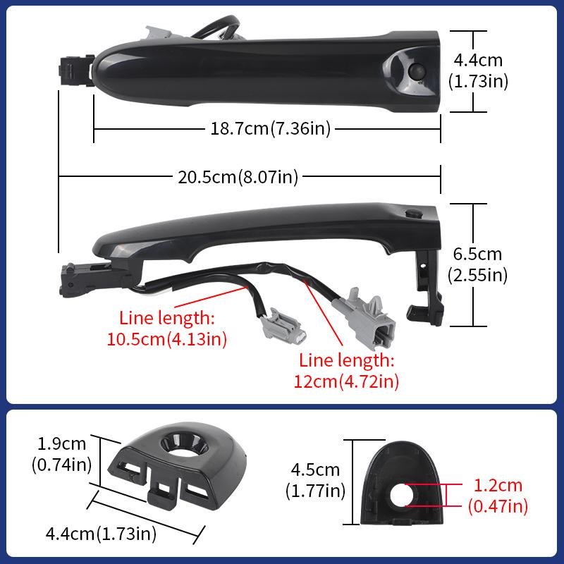 Left Right Exterior Front O/S Door Handle Keyless Entry For Nissan Juke 2010 2011 2012 2013 2014 2015 2016 2017 2018