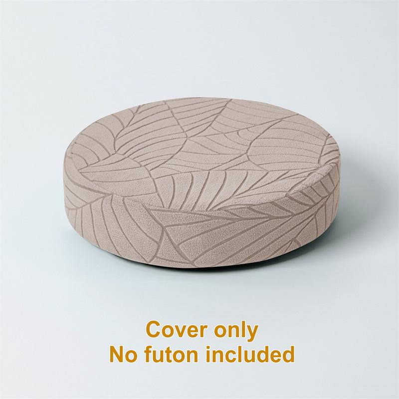 Nordic Style Round Seat Cushion Cover Elastic Jacquard Chair Cover Floor Cushion Case Futon Tatami Cushion Case for Living Room