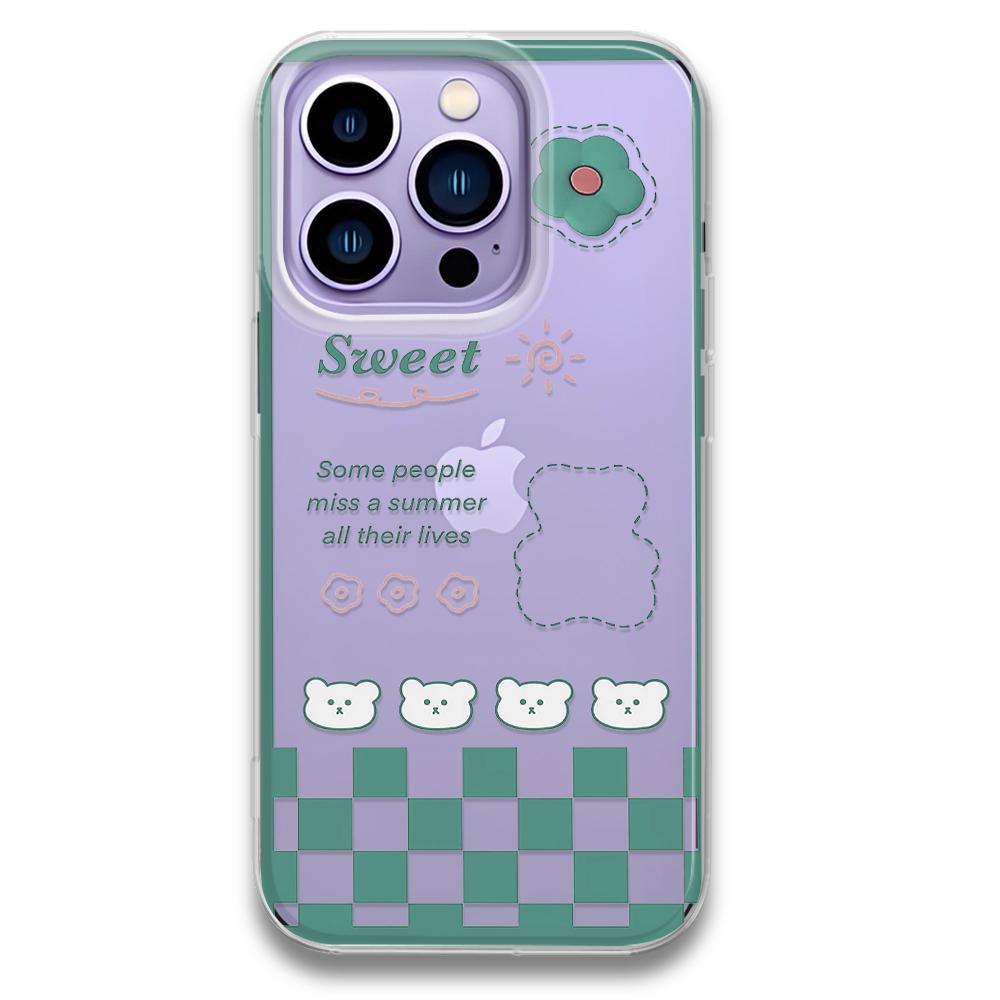 Personality tag For iPhone 16 15 14 11 12 13 Pro Max XS XR 8 7 Plus Transparent Case Cover 16E