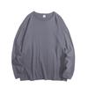 2025 Spring Men Hip Hop Baggy T-Shirt Men Long Sleeve Fashion Tees Cotton Luxury Brand Tops Casual Solid Color Male Tops Tees