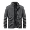 Autumn Winter Thick Fleece Warm Jacket Men Fashion Windbreak Stand Collar Coat Men Classic Casual Soft Shell Jacket Men