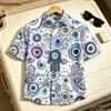 Dreamy Art Pattern Printing Shirt Hawaiian Beach Vacation Clothing Men's Street Style Shirt Daily Men's and Women's Shirt