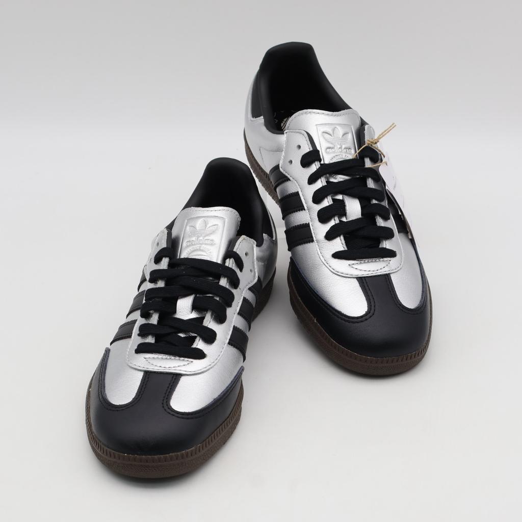 KI8464 Adidas Originals Samba OG Silver Metallic Core Black Dark Brown (Men's)