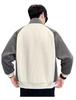 2026 Autumn and Winter New Velvet Thickened Men's Stand-up Collar Jacket Korean Version Splicing Casual Corduroy Jacket Men