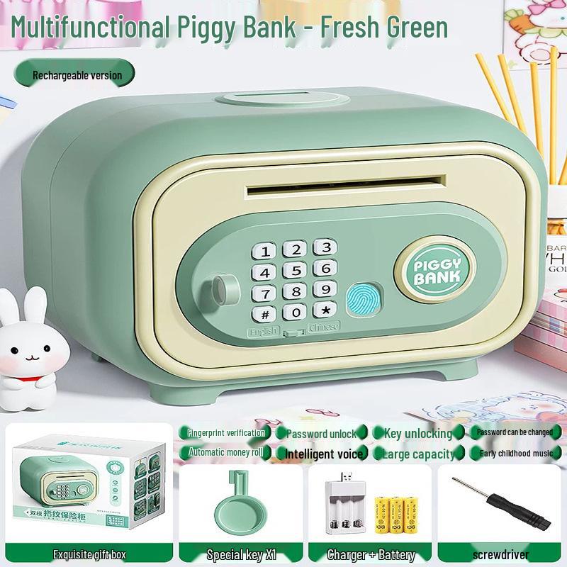 Child's Durable Password Piggy Bank - Large, Drop-proof, Removable & Stylish Gift Toy