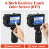 2-12.7mm 4.3inch Adjustable Printing Size Handheld Inkjet Printer Resistive Touch Color Screen Digital Automatic Coding Machine