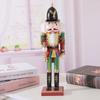 Wooden Nutcracker Soldier Figurine Christmas Decor Tabletop Ornament Home Office Display Gift