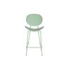 Tabouret - PP - 52,5x49x104 Cm - Métal Vert - Design Scandinave - Intérieur