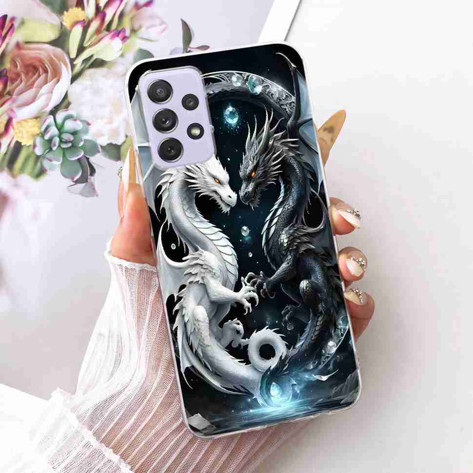 Für Samsung A72 Hülle SM-A725F Fundas Weiches Silikon Luxuriöse Bemalte Abdeckung Hüllen Für Samsung Galaxy A72 Gehäuse Bumper