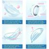FUNSACHY 1 Pair Fashion Colored Contact Lenses for Cosplay Green Pink Anime Cosplay Lens Beauty Halloween Makeup Eye Soft Lens