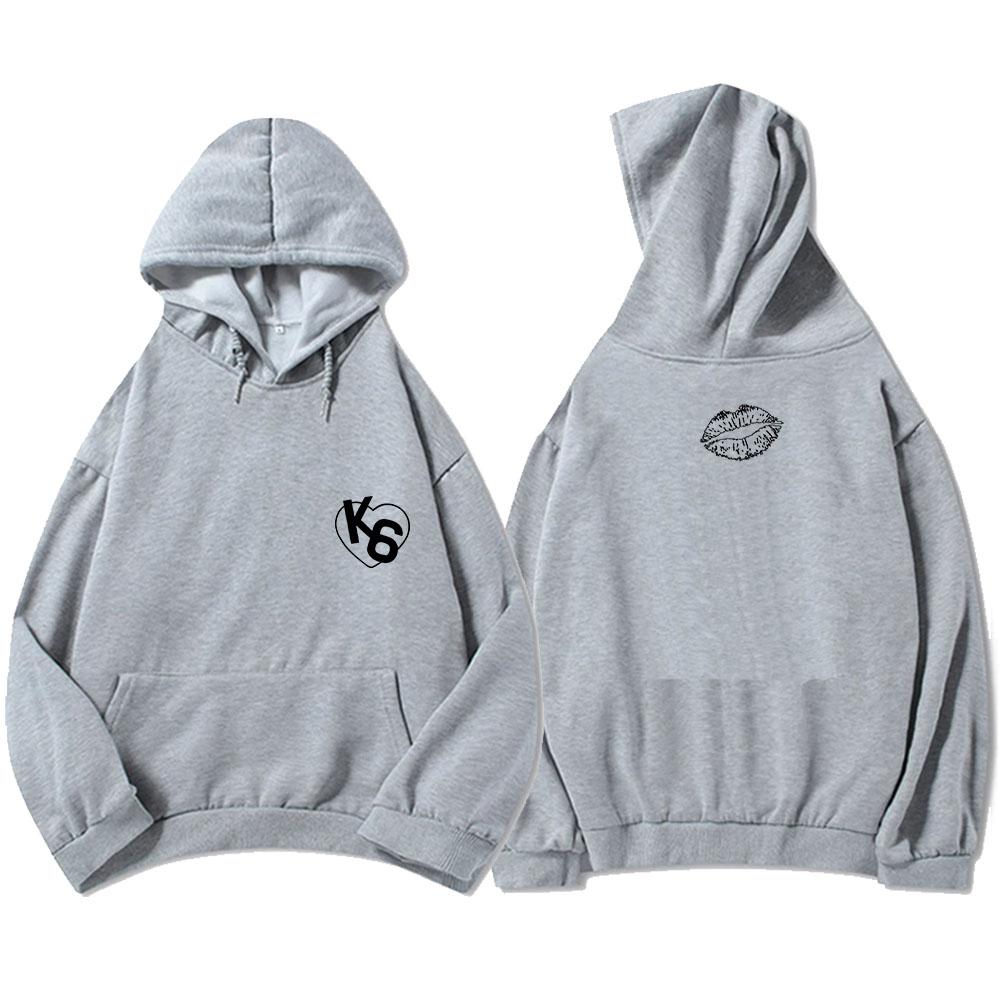 K6 Kiss 6 K CAMP Hoodies Unisex Streetwear Long Sleeve Casual Winter Hooded Sweatshirts Graphic Printed Clothing Men Women Hoody