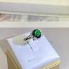 European and American Emerald Zircon Women's Rings  Creative Hand Accessories and Gifts