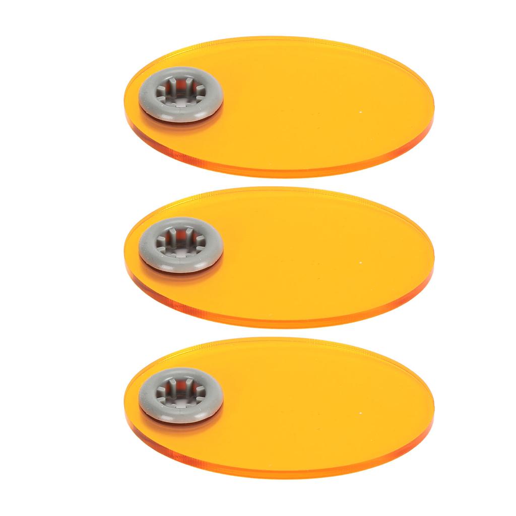 10pcs Dental Light Curing Shield Elliptical Shape Eye Protective Light Blocking Dental Light Curing
