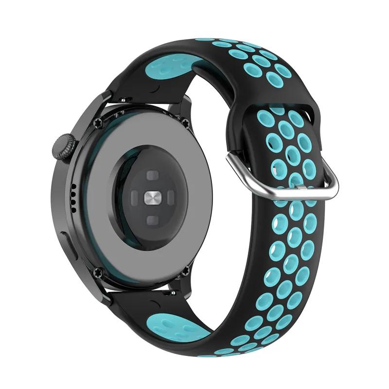 For 20mm 22mm Silicone Strap for Samsung Galaxy Watch Active 2 3 Gear S2 Wristband/Xiaomi Amazfit Bip Huawei Sports Strap