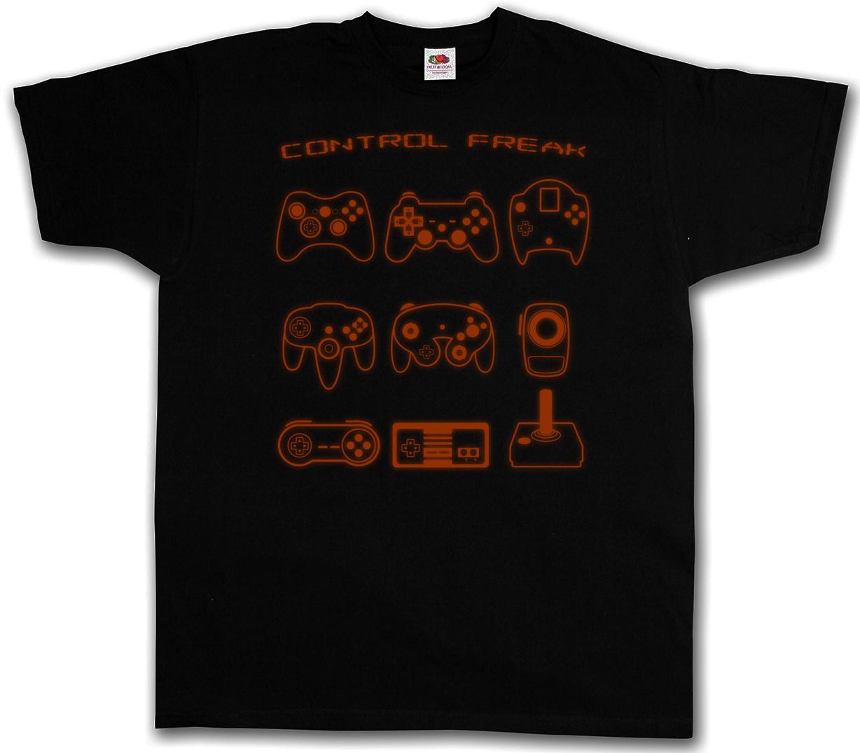 CONTROL II T-SHIRT Video Game Controller NES Evolution Joystick Gamepad XL