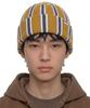 Eondeokeonteulol Striped Long Beanie Beanie / Vertical Stripe / Mustard