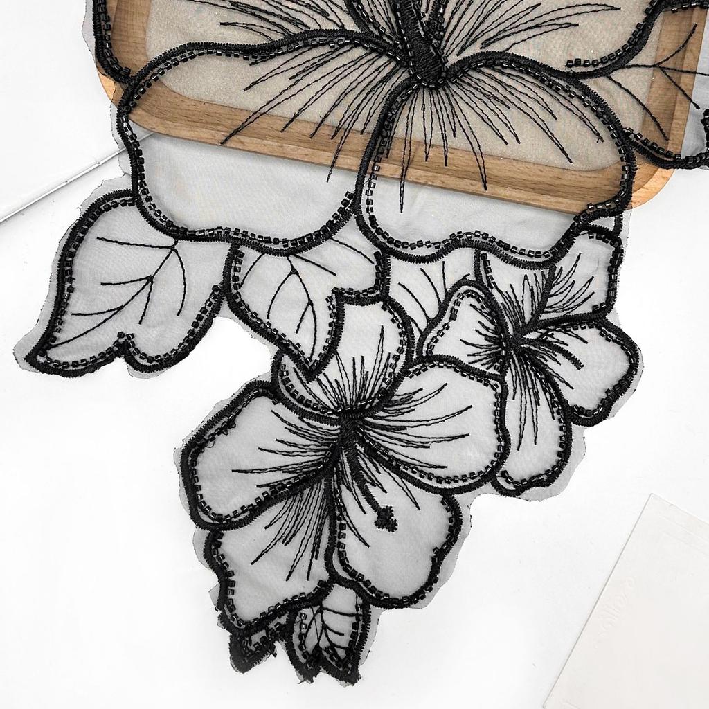 Oversized Flower Patches Applique Diy Crafts for Jeans Hat Bag Scarf Curtain Clothes Accessories Badges Sew On