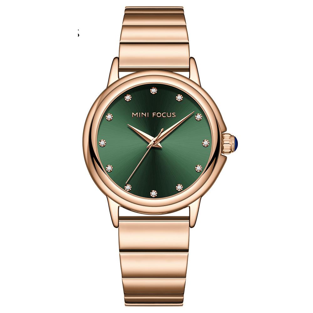 Watches Light Luxury Fashion Women's Watch Japanese Movement Waterproof Diamond Steel Band Women's Watch