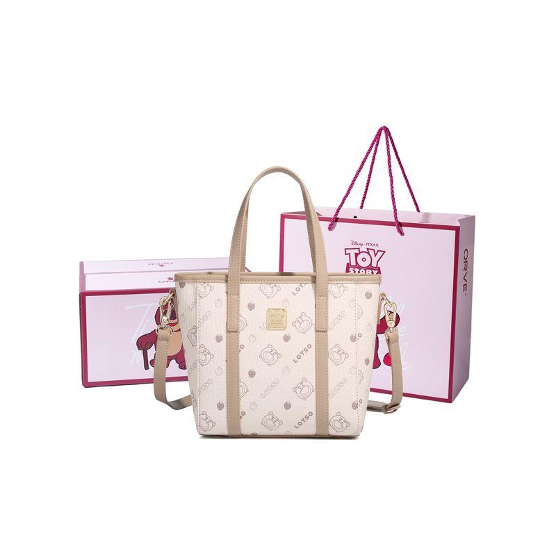 Disney Strawberry Bear Series Cute Fashion Versatile Shoulder Crossbody Tote Bag Women Tote Bag Multicolor BMK-72523