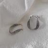 S925 Sterling Silver Twist Earrings - Retro Niche Design, Simple Studs & Personalized Ear Cuffs for Women.