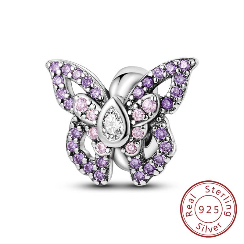 Original Charms Beads Pendan Copper Firefly Bee Butterfly Hummingbird Charm For Bracelets Charm Women Jewelry Gift