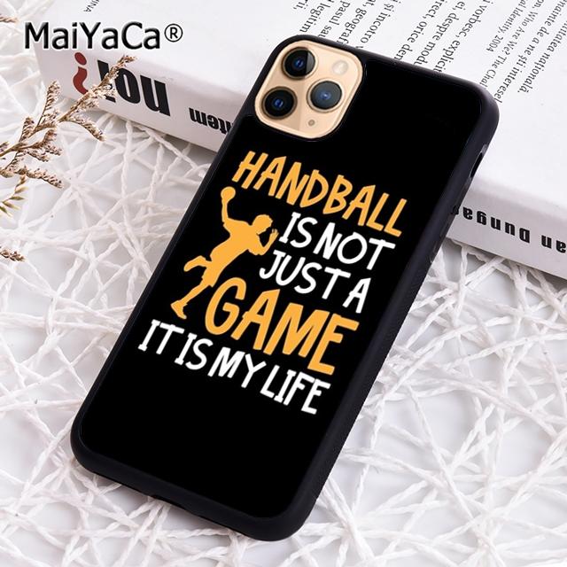 Real Girls Play Handball Quotes Phone Case For iPhone 17 Air 16 Pro Max 15 14 Plus 12 13 Shell Cover Coque