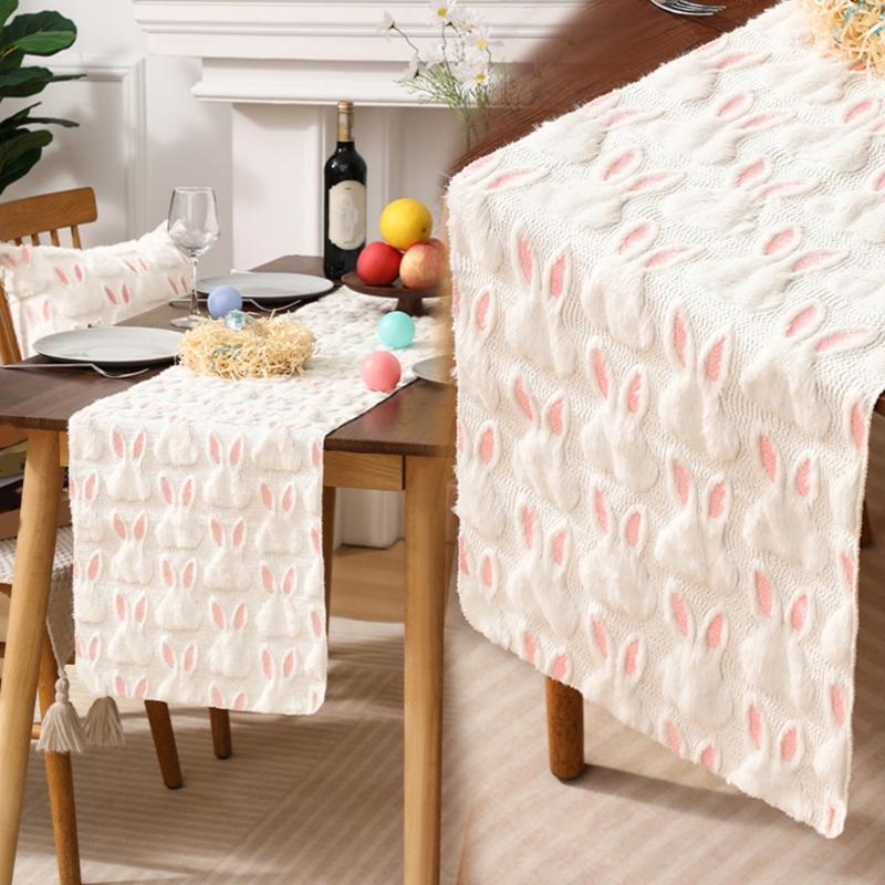 Easters Table Runner Slip Resistant Holiday Decoration With Sturdy Materials For Dining Room Decoration