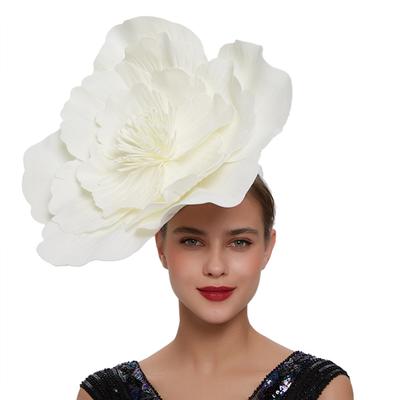 Cappello da fascinatore di fiori Cappelli da fiore grandi per donna Fascia da fiore grande copricapo per costume Fascia da fascinatore per fiori