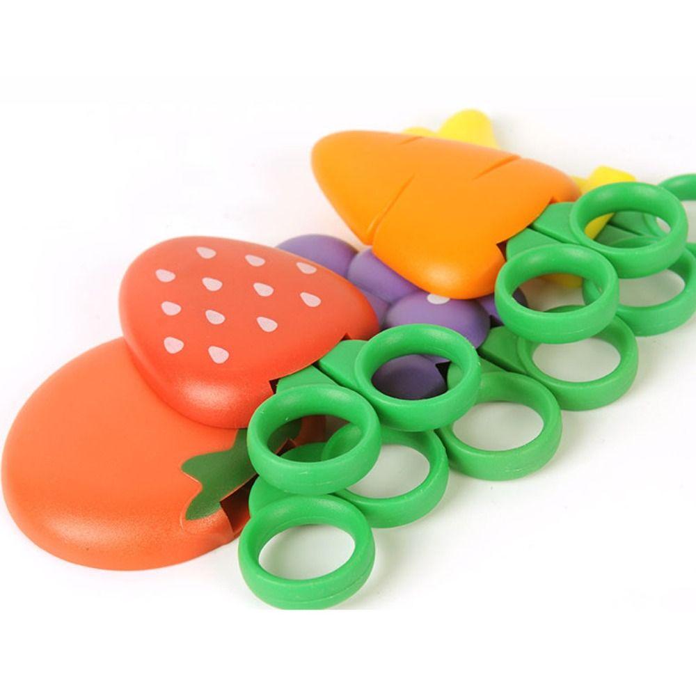 4 Stück Trauben Cartoon Obstschere Magnetische Mini-Taschenschere Sichere Mini-Schere Jungen Mädchen