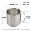 Zhongzhanggui Verdickter doppelwandiger 304 Edelstahl Outdoor tragbarer Becher
