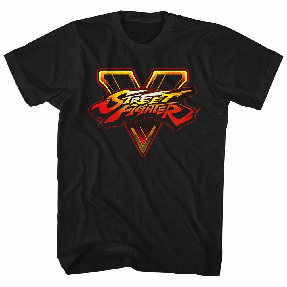 Street Fighter Sfv Logo Black Adult T-Shirt Unisex T-Shirt