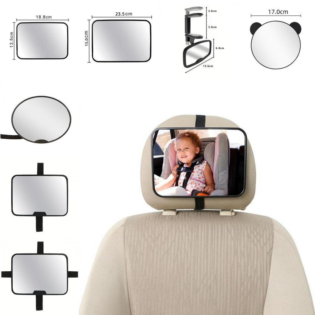 Childrens Car Observation Mirror With Abs Frame For Baby Rear Seat Monitoring