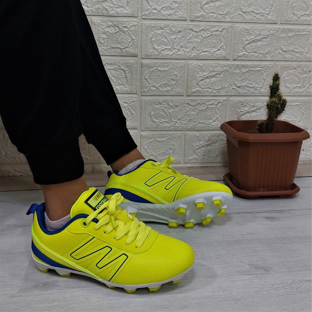 Jump 28843 Žluto-námořnicky modré turfy Dětské fotbalové boty