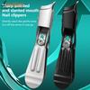 Large Opening Nail Clipper With Slanted Tip High-end Original Anti Splash Single Armor Groove Nail Clipper Thick Toenail Pliers