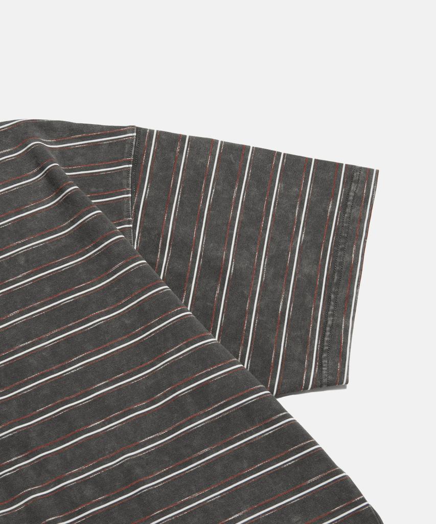 ESPIONAGE Vintage Washed Border Tee Charcoal
