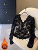 High-Grade Velvet Korean Style Lace Slimming Warm Autumn/Winter Top