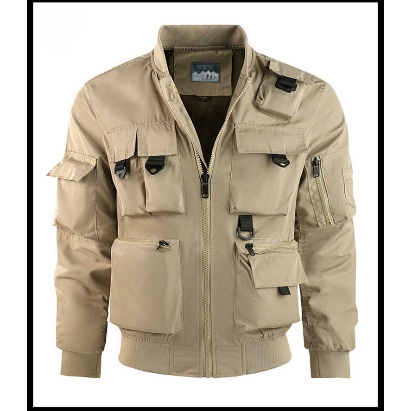 

Мужской бейсбольный костюм Pilot Jacket с несколькими карманами L хаки