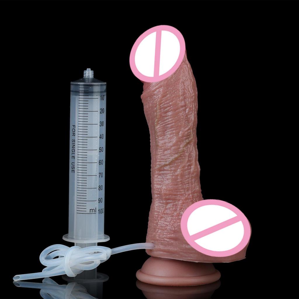 Inflatable Water Spray Male Masturbation Toy & Anal Cleaning Plug