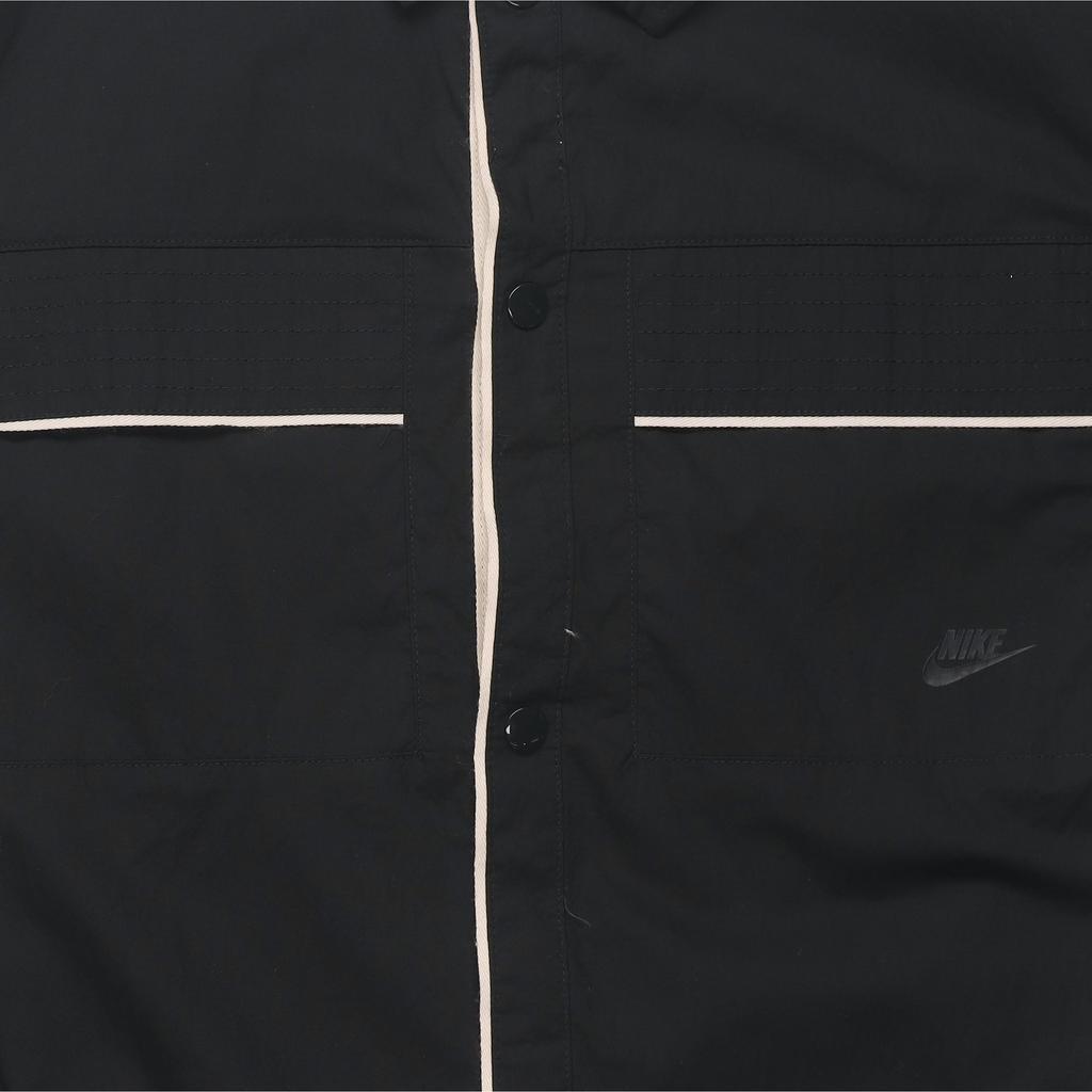 Nike Solid Color Windproof Casual Jacket Men Jackets Black DM6640-045