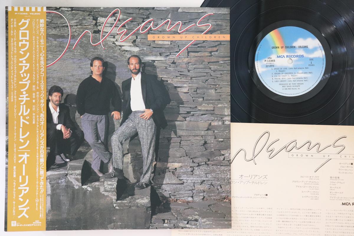 

LP Record ORLEANS - Grown Up Children P13365 MCA 1986 Japan Obi Rock Used