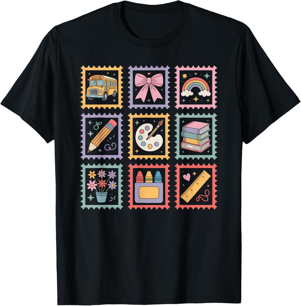Colorful Peysat Back to School 2026 Teacher Student unisex T-Shirt