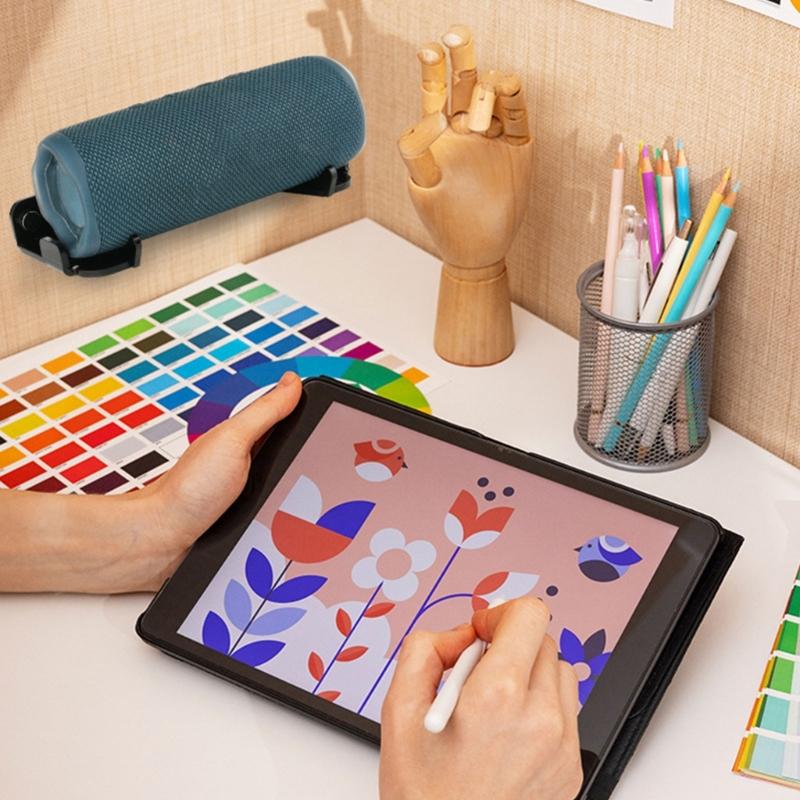 Acrylic Speakers Wall Mount Stand Holder for Flip 4/5/6 Speakers, Stable Display with AntiVibration Silicone Pads