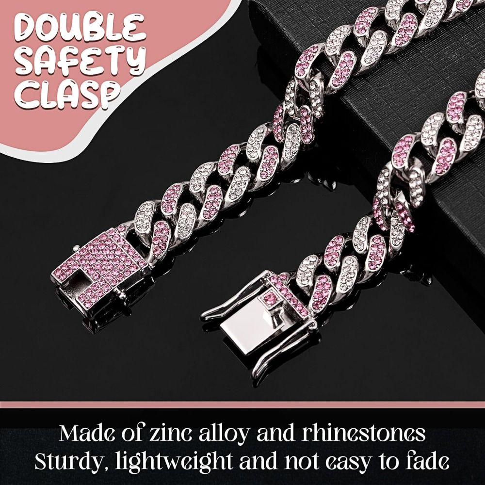 Hip Hop Bling Diamond Dog Necklace Link Chain Link Chain Necklace Dog Diamond Chain Collar
