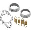 Auspuff Schalldämpfer Dichtung Dichtring Feder Überholsatz für Polaris 01-14 Sportsman 400 450 500 Ranger 400 425 500 Scrambler 500 Hawkeye 400 Worker 500